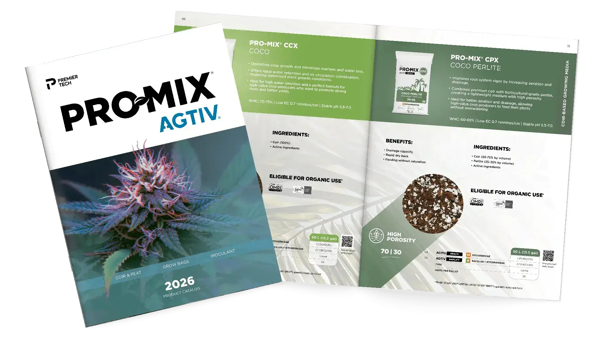 Catálogo de productos PRO-MIX Cannabis